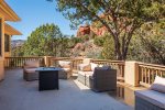 Relax around the firepit - with red rock views